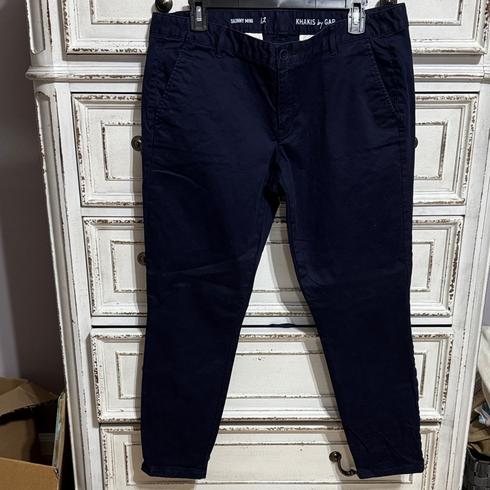 GAP Women's Navy Skinny Mini Pants 12